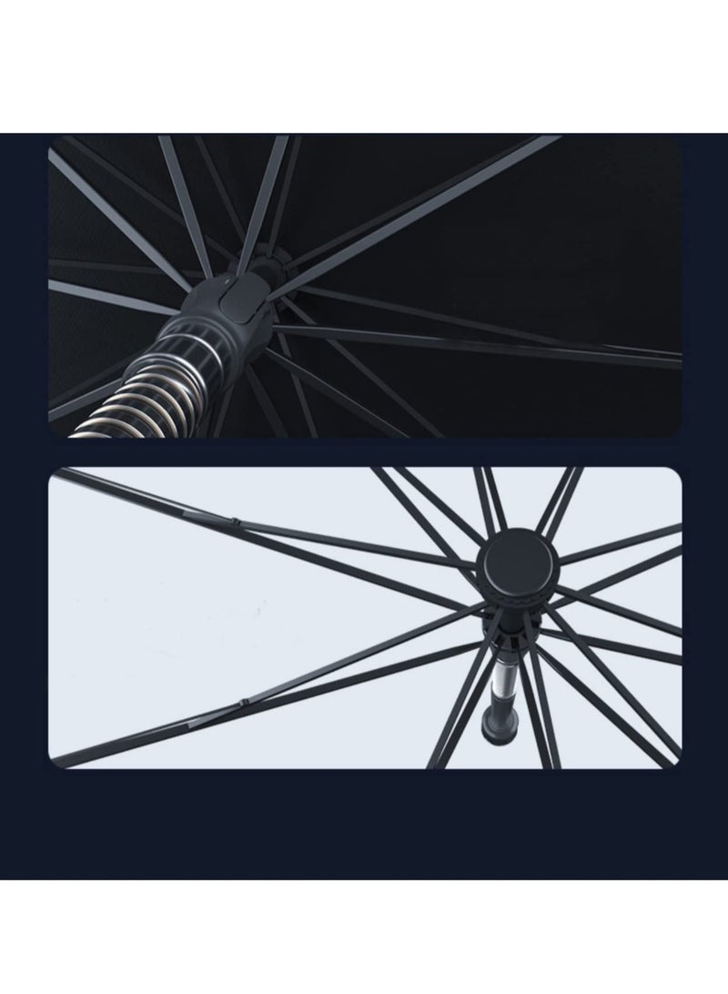 Car Windshield Sun Shade Umbrella with Car Safety Hammer,Bendable Shaft,UV Rays and Heat Sun Visor Protector, Foldable Front Window Sunshade (Extra large (150cm x 85cm)) - Image 5