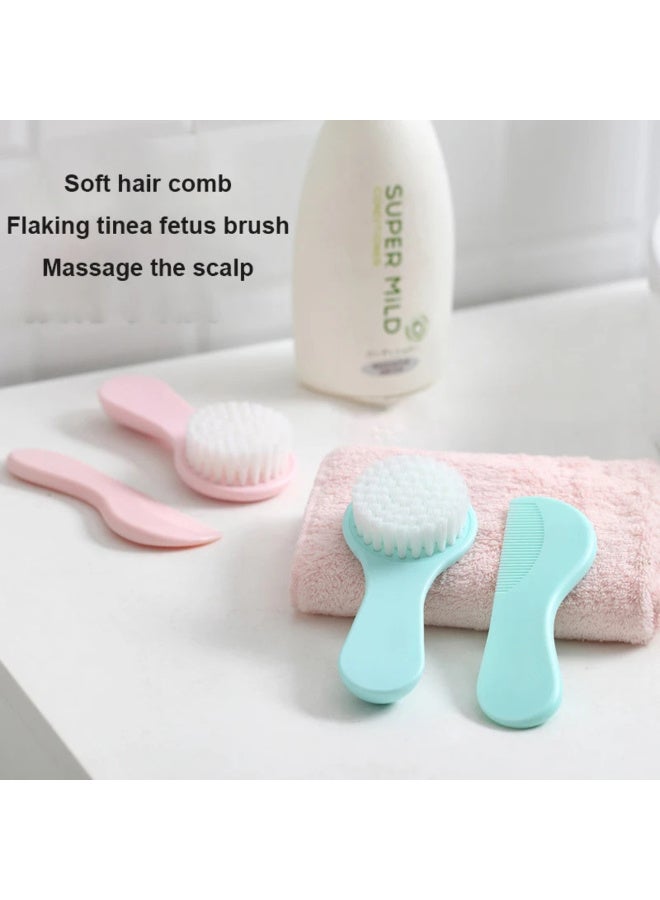 MiniMe Newborn Haircare Set | 0-12 Months | Pink | BPA-Free Plastic Comb & Soft Nylon Bristle Brush | Anti-Dandruff & Cradle Cap Removal | Ergonomic Design | Lightweight & Easy to Clean - Image 4