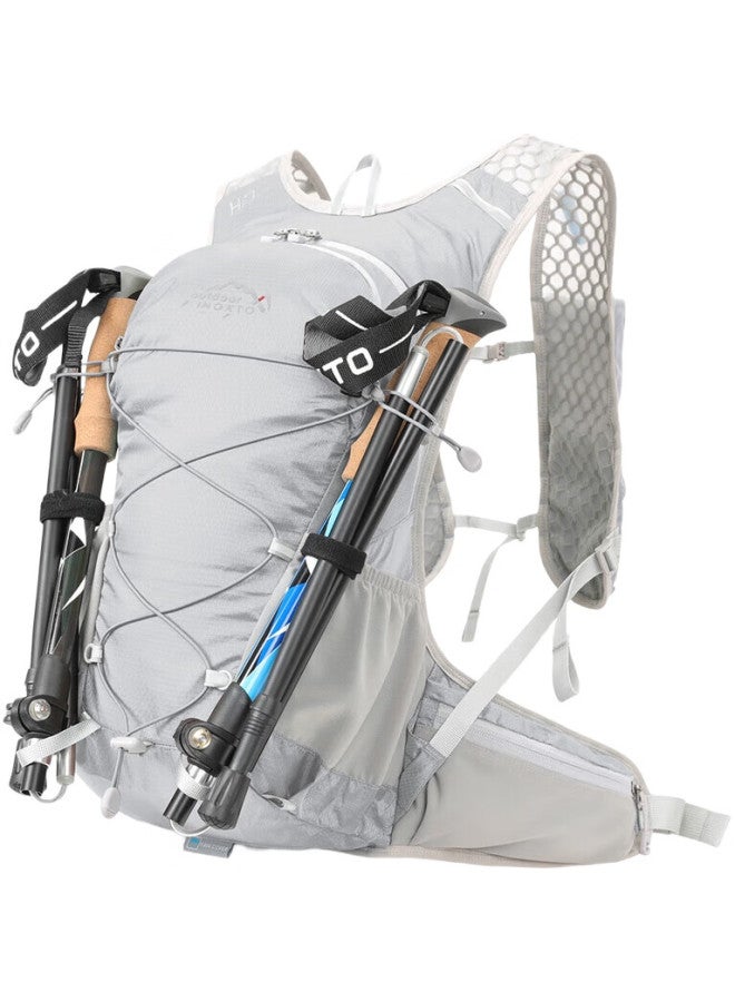 INOXTO Cycling Bag, Hiking And Trail Running Backpack, 18L Outdoor Bag, Mountaineering Pack, Lightweight Travel Backpack, 607 Gray - Image 1