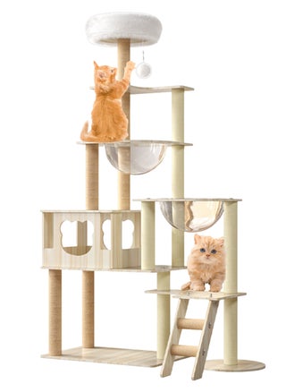 Multi-layer Cat Tree Large Cat Climbing Frame Solid Wood Cat Tower Cat Jumping Platform Cat Scratching Post Cat Bed Cat Toys - pzsku/Z0FE9D3A3373726CF4B5BZ/45/_/1717384840/47da9994-5934-42bc-8399-3827d8deaaa6