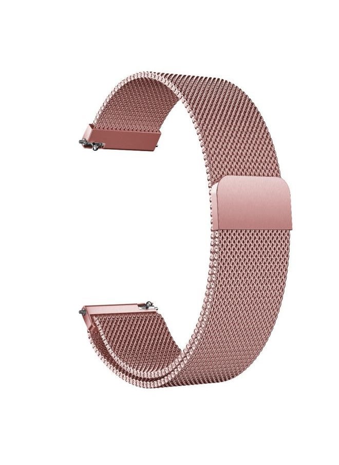 Generic - Replacement Strap For Galaxy Watch Active Milanese Watch Band Rose Pink - Image 1