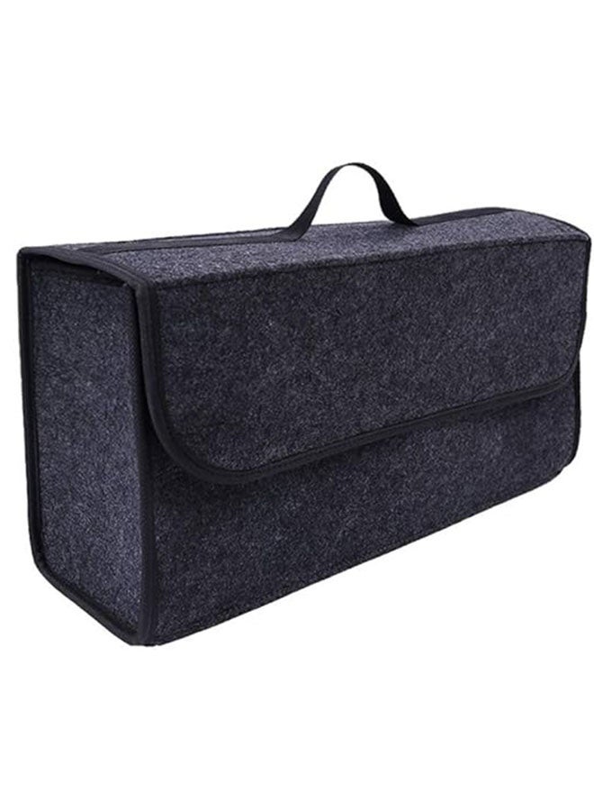 AGREON Car Soft Storage Box Trunk Bag Travel Storage Organizer Holder Car Accessories Deep Grey - Image 1