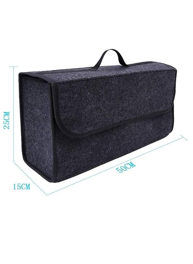 AGREON Car Soft Storage Box Trunk Bag Travel Storage Organizer Holder Car Accessories Deep Grey - Image 4