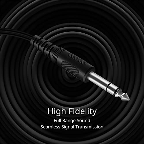 TNP Products TNP Premium 6 Ft 1/4 Inch (6.35mm) TRS to Dual RCA Y Splitter, Balanced TRS Cable, 1/4 Inch to RCA Adapter, Red and White - Image 4