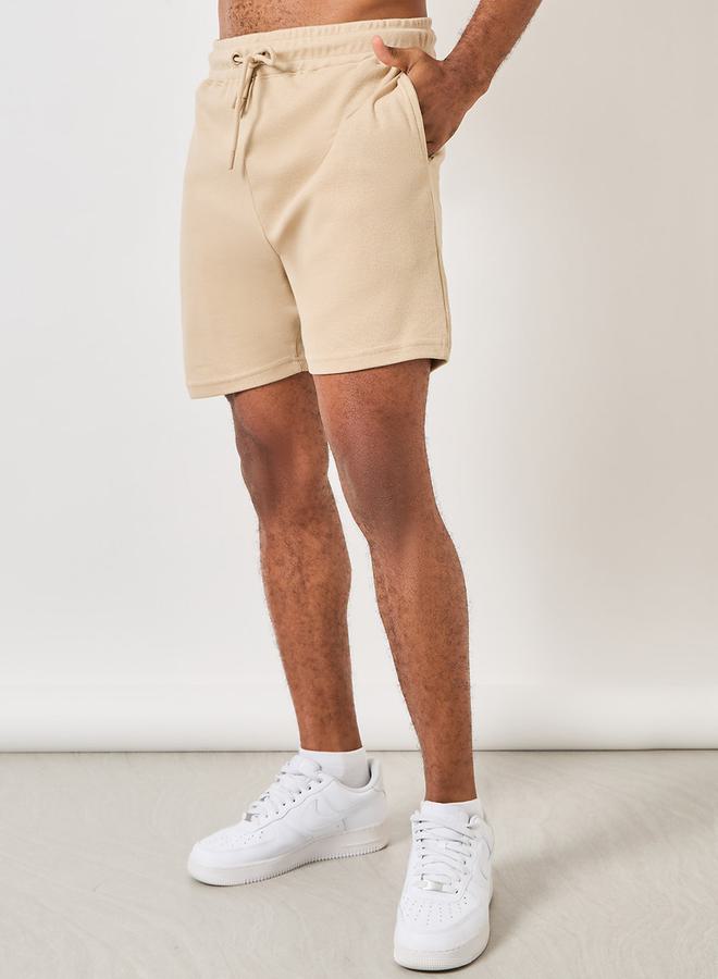 Styli Solid Revere Collar Shirt & Shorts Co-Ord Set - Image 4