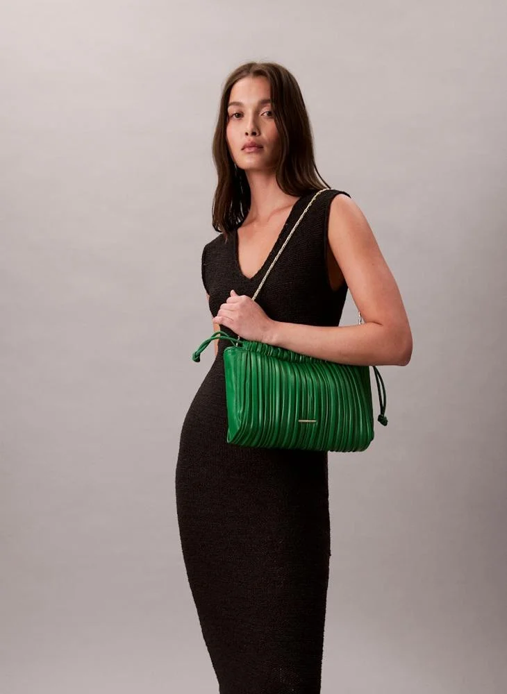 كالفن كلاين جينز Causal Drawstring Plisse Crossbody