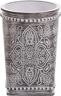 BINO Kitchen Utensil Holder for Countertop, Grey Wildflower - Utensil Caddy countertop utensil holder Utensil Crocks - Image 1