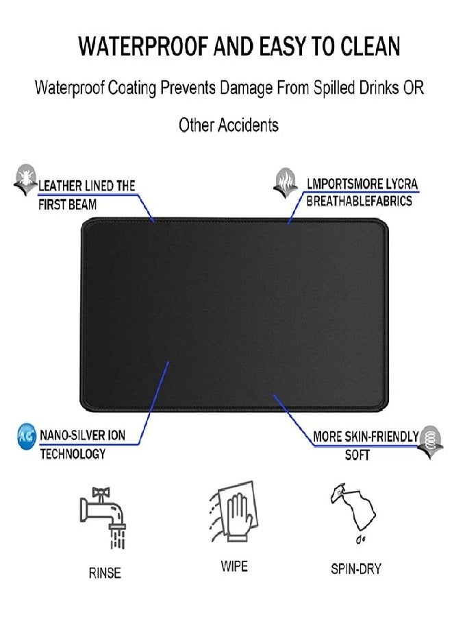 Extended Big Mouse Pad Large,90cm X 40cm X 0.3cm ,XL Gaming Mouse Pad Desk Pad,Computer Keyboard Mouse Mat Mousepad ,Music Symbol Patterns - Image 3