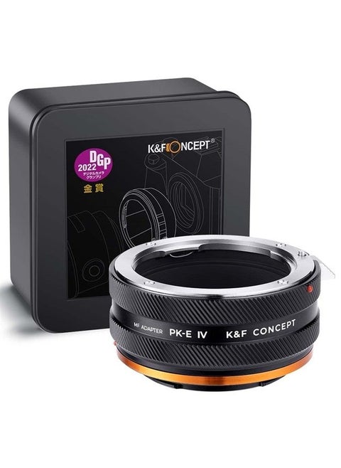 IV PRO Pentax K-NEX Lens Mount Adapter Manual Focus Compatible with Pentax K Series and AF Series Lens to Sony-E NEX Mount Camera Body with Matting Varnish Design