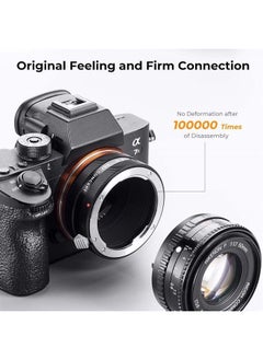 K&F Concept IV PRO Pentax K-NEX Lens Mount Adapter Manual Focus Compatible with Pentax K Series and AF Series Lens to Sony-E NEX Mount Camera Body with Matting Varnish Design  - Image 4