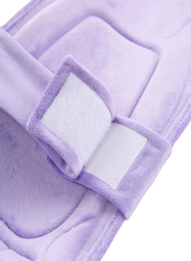 ComfyCarry 2 in 1 Feeding Pillow Velvet Fabric | Breastfeeding Pillow | Infant Carrier | New Born Carrier | Nursing Reclined Carrier (Purple) - Image 5