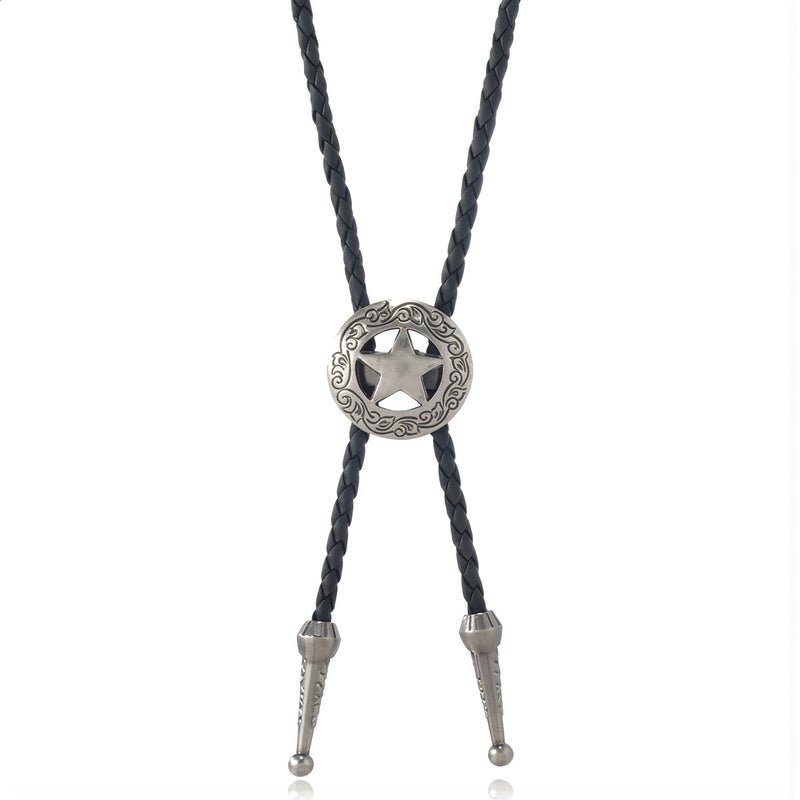 Unisex Bolo Tie Bull Head Western Cowboy Accessory For Couple Pair Use - Image 1