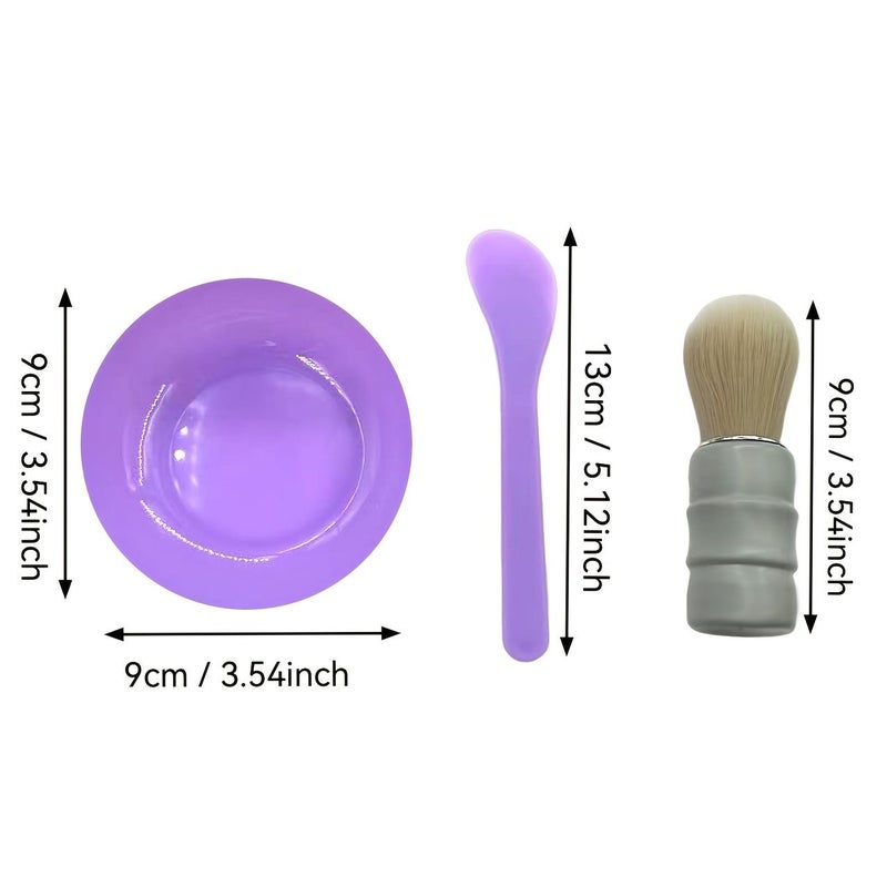 Men Shaving Brush With Soft Nylon Bristles Professional Barber Foam Bowl Lathering Wand Stirring Rod Beard Cleaning And Care Tool - Image 4