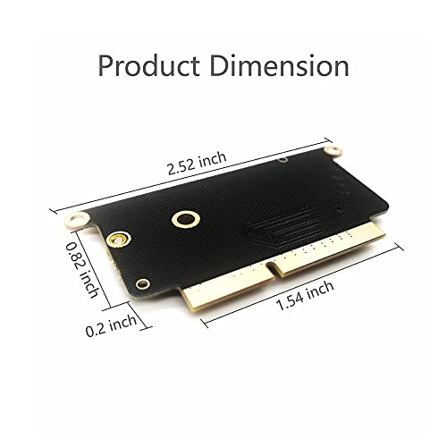 Nockchawon Replacement M.2 NVME SSD Convert Adapter Card Upgrade for MacBook Pro 13 inch with Retina Display A1708 (Late 2016 Mid 2017) - Image 3