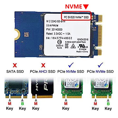 Nockchawon Replacement M.2 NVME SSD Convert Adapter Card Upgrade for MacBook Pro 13 inch with Retina Display A1708 (Late 2016 Mid 2017) - Image 5