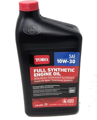 Toro زيت محرك توربو كامل الاصطناعي SAE 10W30 4 دورات زجاجة 32 أونصة 1386053 - Image 1