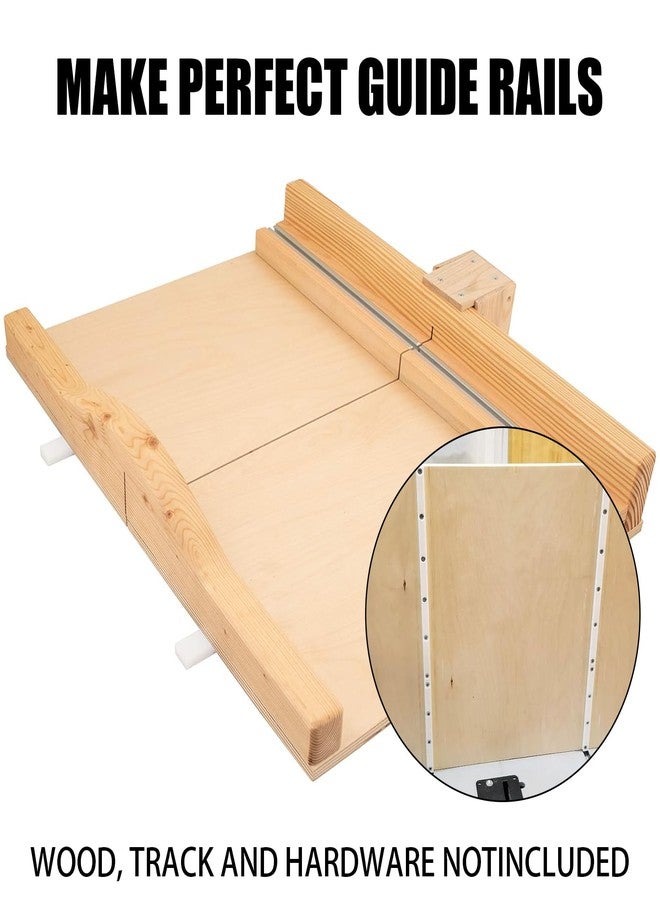 KETIPED 2 Pack Crosscut Sled for Table Saw, Miter Slot Runners, 3/4" x 3/8" x 17" Premium UHMW Miter Bar with Predrilled Holes & Screws Ideal for U Tracks, Router Table, Bandsaw, Coping Sled,MGJ-105W - Image 4