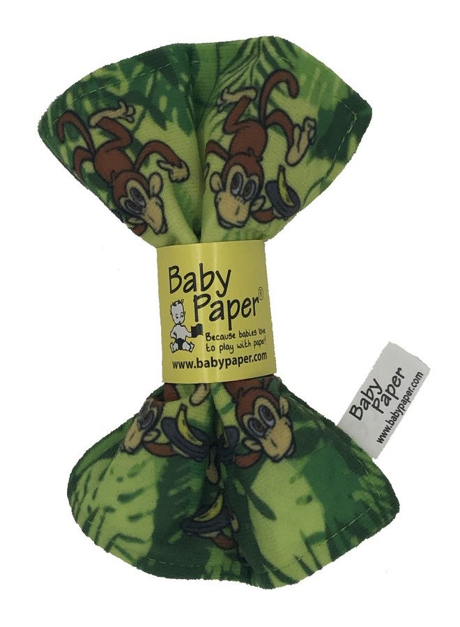 Baby Paper Original Crinkle Teether and Sensory Toy for Babies and Infants | Jungle Print | Non-Toxic, Washable | Great for Baby Showers - Image 1