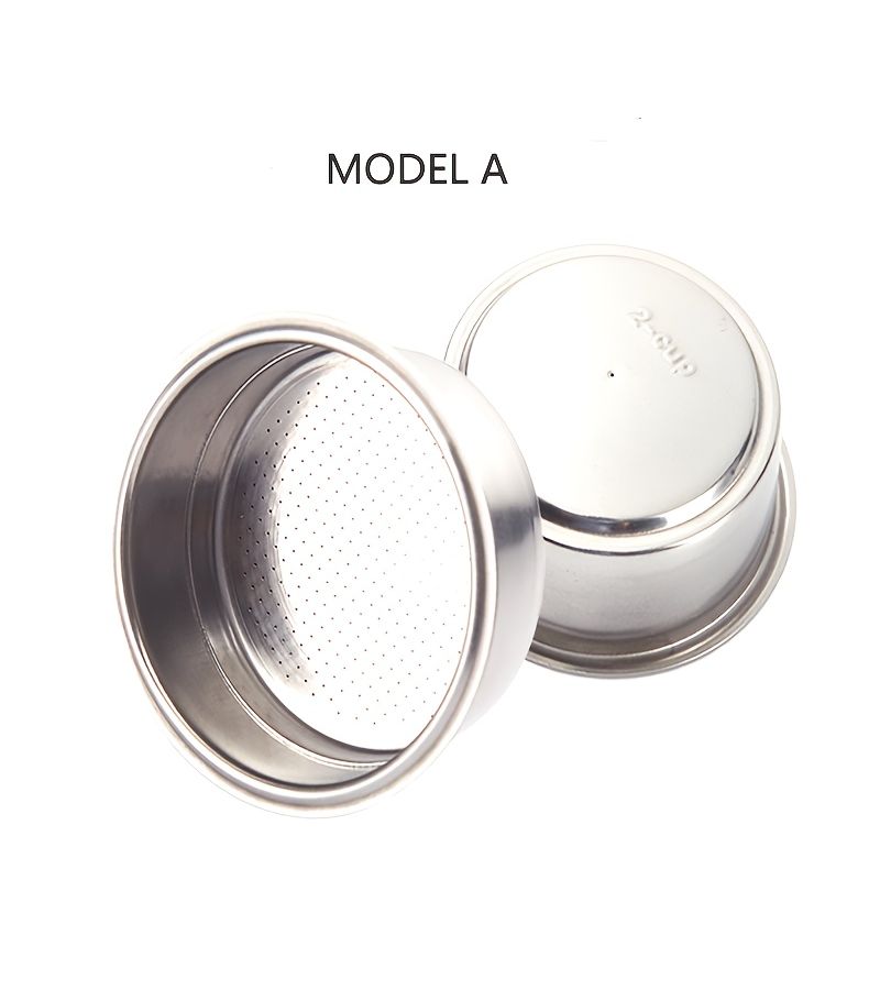 51 Mm 2 Inch Double Walled Stainless Steel Coffee Press With Reusable Coffee Filter Basket And Pressure Filter C 2pcs Model A Single Plus Double - Image 2
