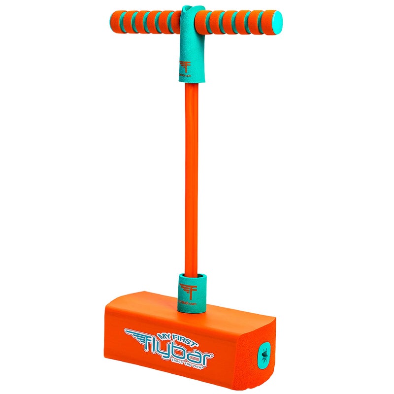 Flybar My First Foam Pogo Jumper for Kids Fun and Safe Pogo Stick for Toddlers, Durable Foam and Bungee Jumper for Ages 3 and up, Supports up to 250lbs (Orange) - Image 1