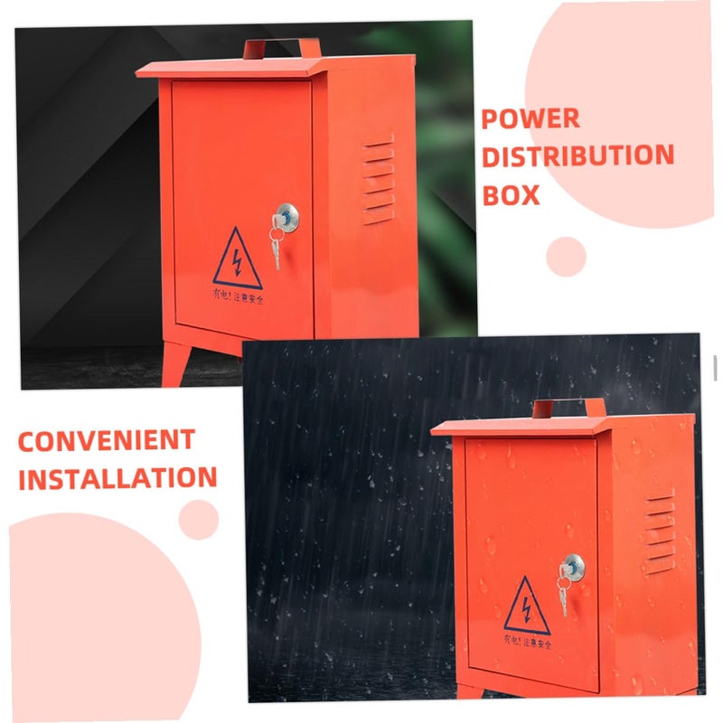 Weatherproof Electrical Junction Box 250x300x180mm Iron Portable Protection Cabinet - Image 5