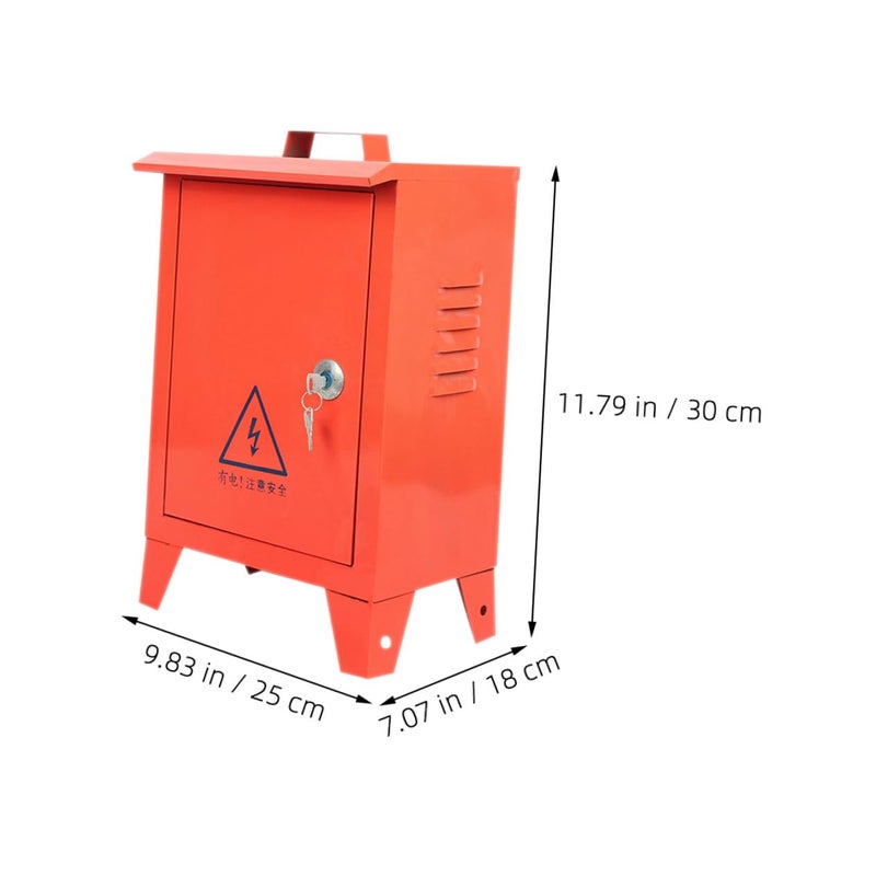 Weatherproof Electrical Junction Box 250x300x180mm Iron Portable Protection Cabinet - Image 3
