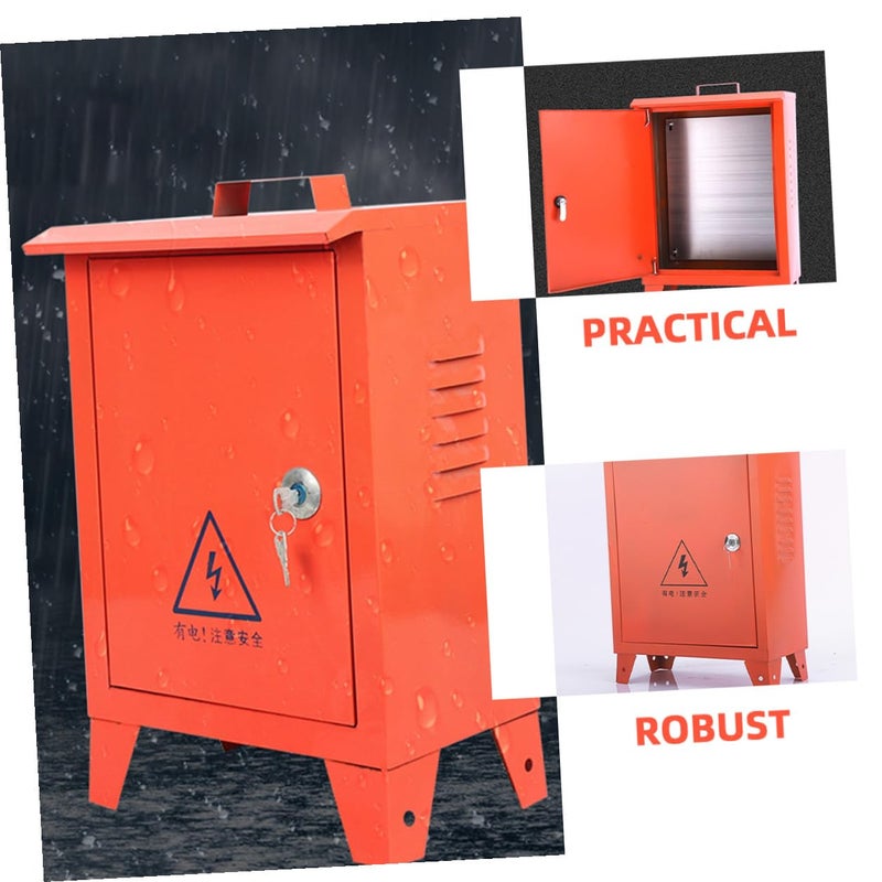 Weatherproof Electrical Junction Box 250x300x180mm Iron Portable Protection Cabinet - Image 4