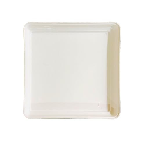 ShopMeFast Square Plant Saucer/Bottom Tray Suitable for 6 Inch Plastic Pot, Base Plate of Gamla for Indoor Home Decor and Outdoor Balcony Garden (White, Set of 5) - Image 5