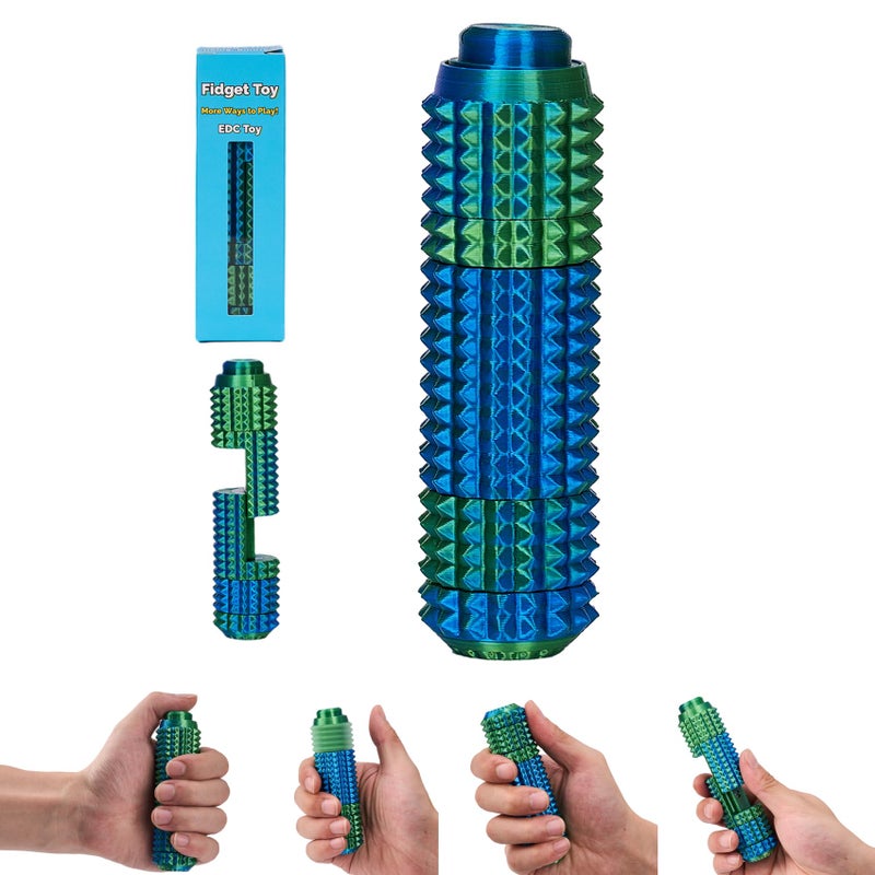 ascavs All in One Little Ouchies EDC Fidget Toy for Adultswith Fidget SliderButton ClickerGear SpinnerSpiky Pain StimNovelty Toy for Stress Relief - Image 3