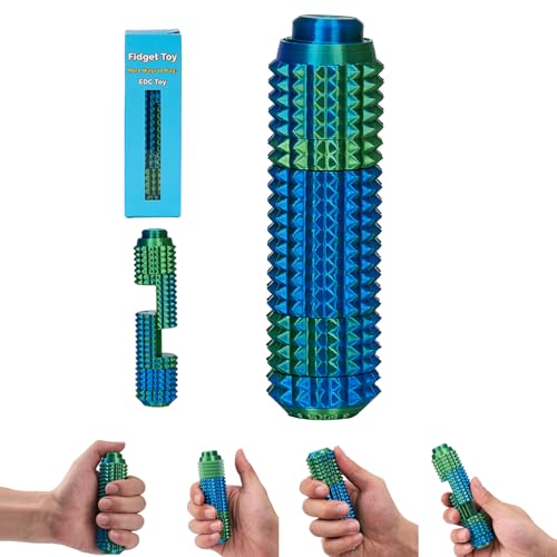 ascavs All in One Little Ouchies EDC Fidget Toy for Adultswith Fidget SliderButton ClickerGear SpinnerSpiky Pain StimNovelty Toy for Stress Relief - Image 1