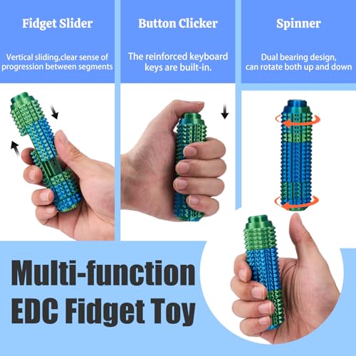 ascavs All in One Little Ouchies EDC Fidget Toy for Adultswith Fidget SliderButton ClickerGear SpinnerSpiky Pain StimNovelty Toy for Stress Relief - Image 5