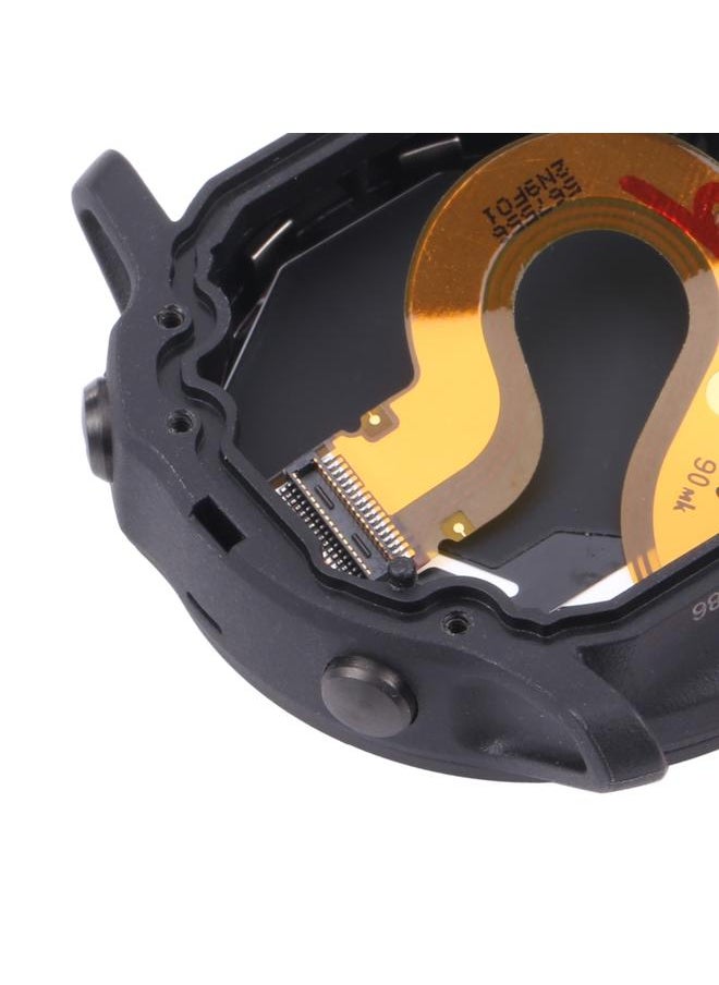 شاشة LCD بديلة ومحول رقمي كامل مع إطار لجهاز Garmin Fenix 6S باللون الأسود