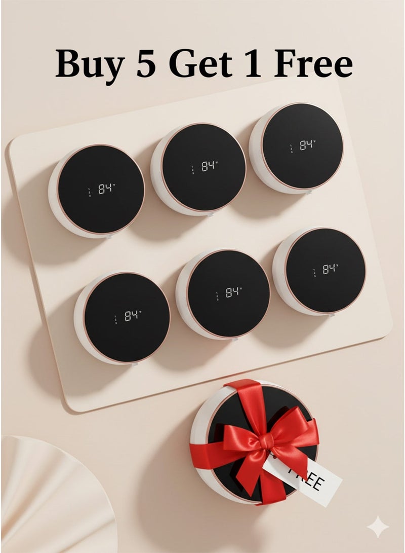 Rohs Special Offer – 5 Pcs Wall-Mounted Smart Automatic Soap Dispenser (280ml, 1200mAh Rechargeable Battery) + 1 Free Gift Dispenser - Image 1