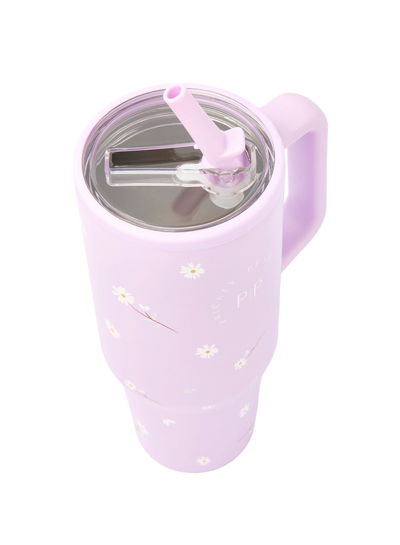 Prickly Pear Stainless Steel 40 Oz Hydrator Water Bottle 2.0 - Lilac Bloom - Image 5