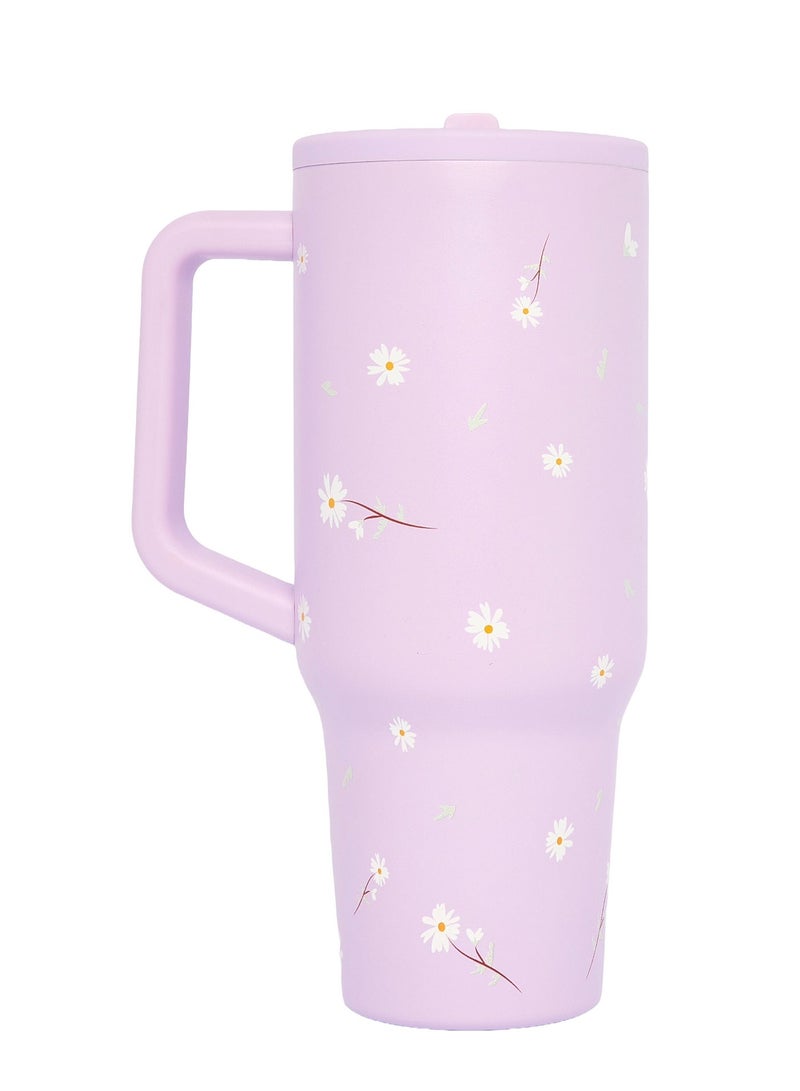 Prickly Pear Stainless Steel 40 Oz Hydrator Water Bottle 2.0 - Lilac Bloom - Image 3