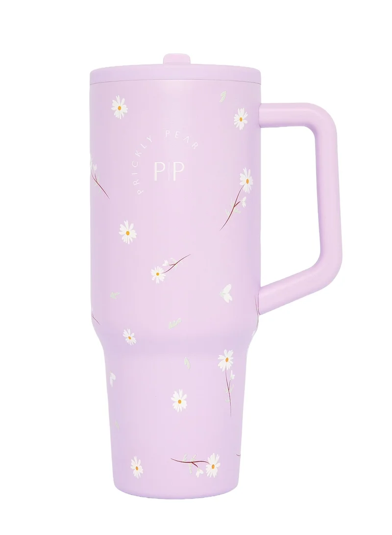 Prickly Pear Stainless Steel 40 Oz Hydrator Water Bottle 2.0 - Lilac Bloom