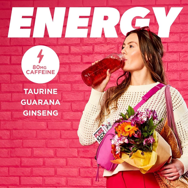 PURE KICK Energy Singles To Go Drink Mix - Black Cherry Pomegranate, 72 Packets - Image 3