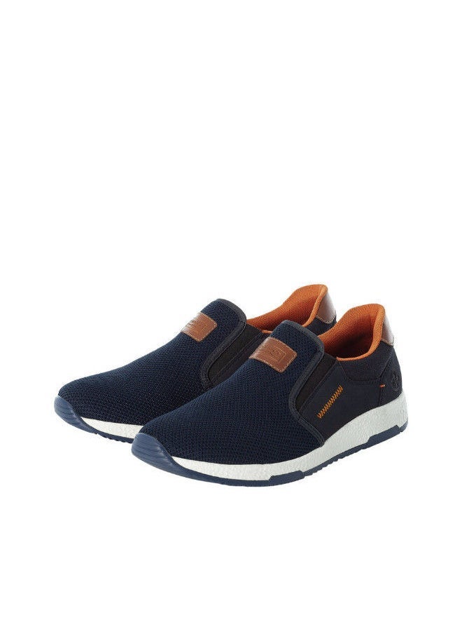 rieker - Rieker Mens Casual Shoes  B3450-14 Namur Black / Blue 116-1131 - Image 1
