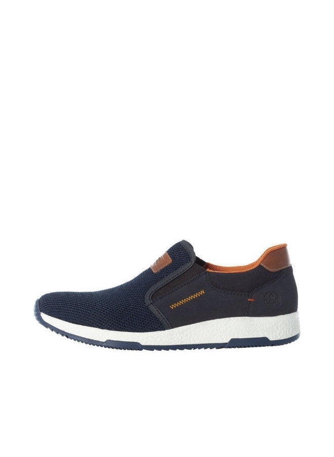 rieker - Rieker Mens Casual Shoes  B3450-14 Namur Black / Blue 116-1131 - Image 1
