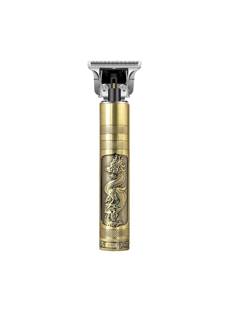TIGER V-085 Electric Shaving Machine Gold – Rechargeable Beard & Hair Trimmer for Men with Stainless Steel Blades, Cordless Shaver for Precise Grooming, Lightweight, Low Noise, and Skin-Friendly Design - Image 1