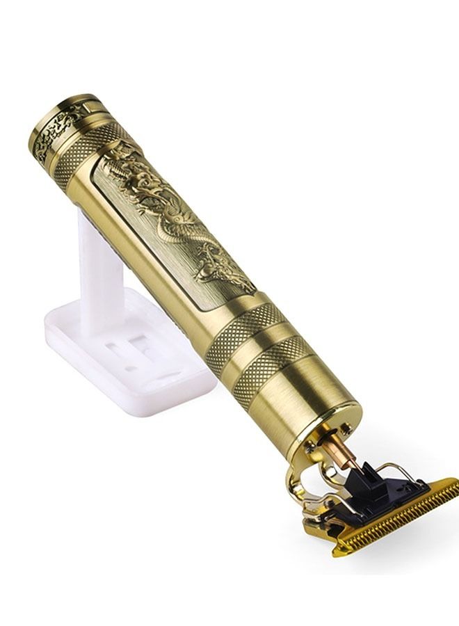 TIGER V-085 Electric Shaving Machine Gold – Rechargeable Beard & Hair Trimmer for Men with Stainless Steel Blades, Cordless Shaver for Precise Grooming, Lightweight, Low Noise, and Skin-Friendly Design - Image 2