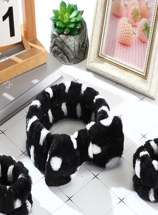 هانايف عصابات رأس هانايف للنساء لغسل الوجه، عصابة رأس وأساور معصم، عصابة رأس للمكياج لغسل الوجه، عصابة رأس ناعمة لمكياج الوجه، مستلزمات العناية بالبشرة والشعر أثناء الاستحمام - Image 3