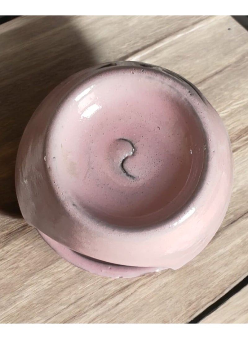 كلور زون بوتري فواحة عطر مصنوعة من الفخار والبورسلين شغل و رسم يدوي مقاس 10 سم  - Image 4