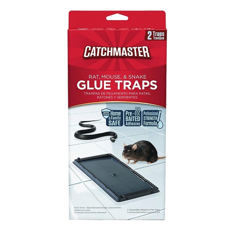Catchmaster na Catchmaster 402 Baited Rat, Mouse and Snake Glue Traps Professional St, Natural - Image 1