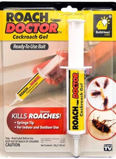 Roach Doctor Cockroach Gel Bait - Outdoor & Indoor Roach Killer with Syringe Applicator  - Image 2