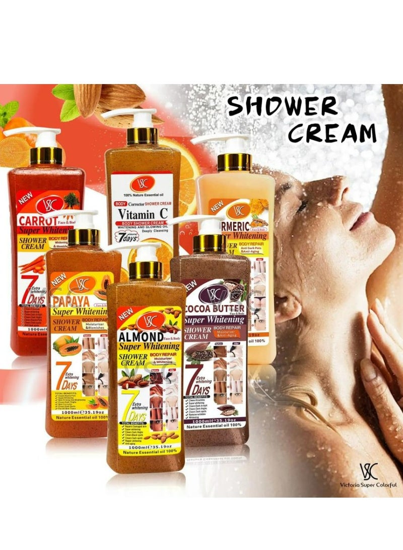 في إس سي كريم الاستحمام بالكركم للتبييض الفائق 1000 مل - Image 2