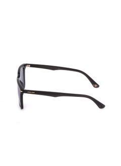 POLICE Men's Square Shape Acetate Sunglasses SPLL80M54705B - Lens Size: 54 Mm - Shiny Transparent Dark Grey  - Image 4