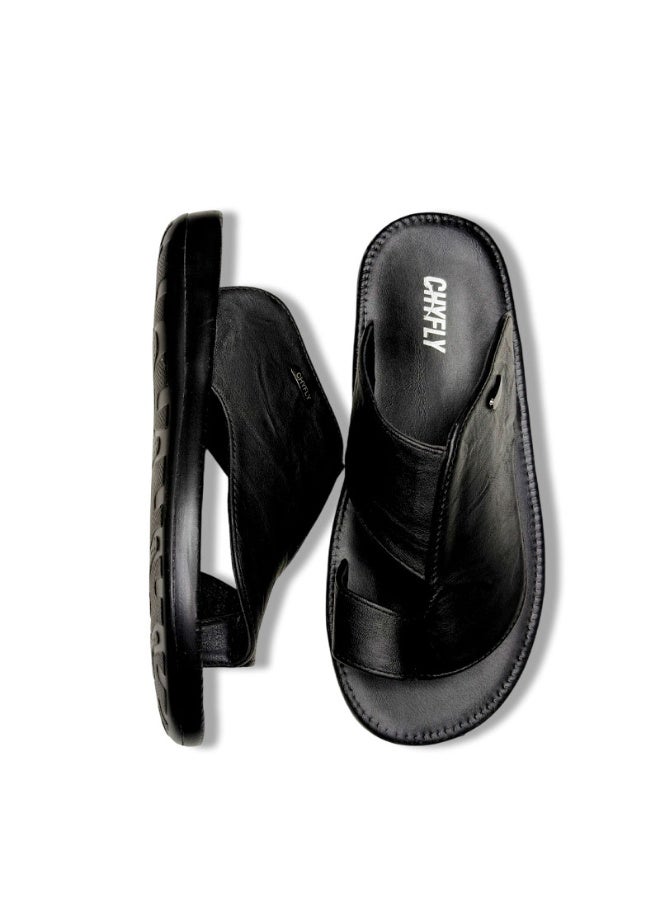 Men's Arabian-Style Toe-Ring Slippers, Open-Toe Flat Slippers, Soft And Non-Slip Casual Summer Slippers, Can Be Paired With A Robe, Suitable For Everyday Indoor And Outdoor Wear In The Gulf Region - Image 2