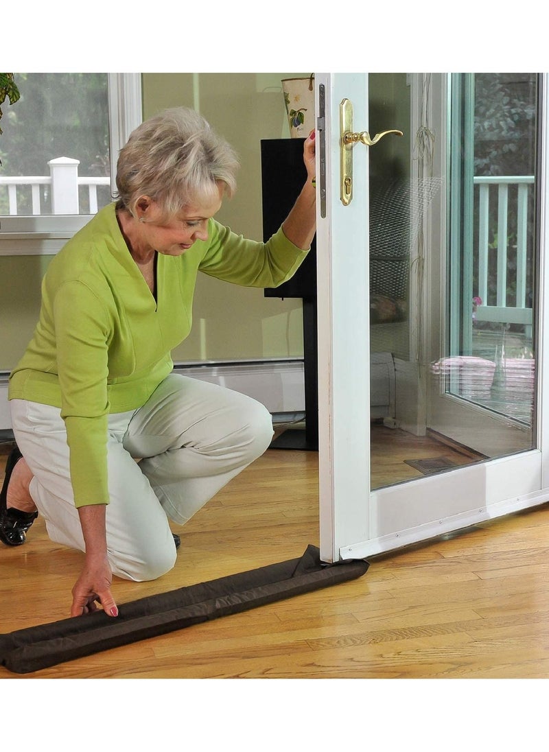 Twin Draft Guard - Twin Draft Guard Extreme in Brown - Energy Saving Under Door Draft Stopper - Image 1