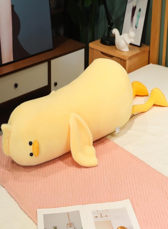 PEACH CAT Long Duck Plush Pillow Cute Duck Stuffed Animal Toy Gift for Kids Girls Boys Yellow 32.2" - Image 1